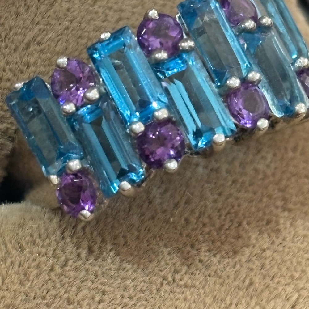 Michael Valitutti topaz and amethyst ring - Picture 2 of 4